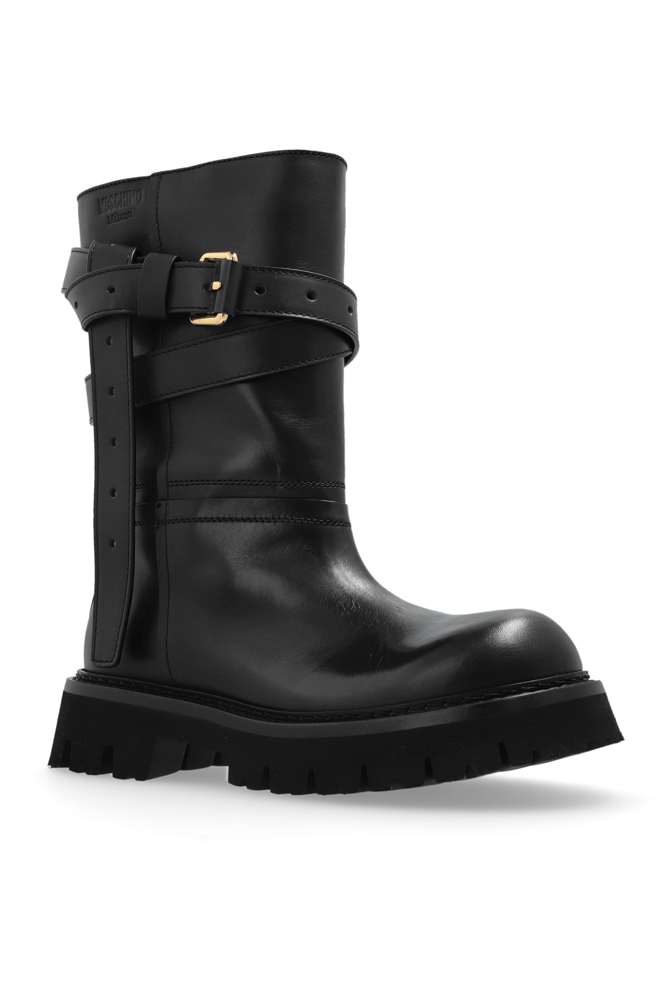 ショートブーツ・ブーティ Moschino FW25 Moschino Boots (MA26054G1N MJ5 000) Moschino(モスキーノ) ショートブーツ・ブーティ(レディース